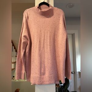NWT - LOFT Pink Confetti Sweater - Size XL